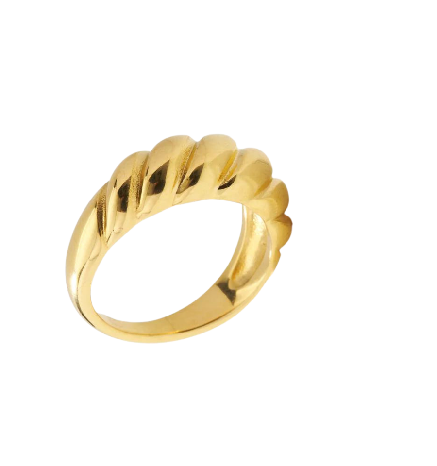 Gold Croissant Ring