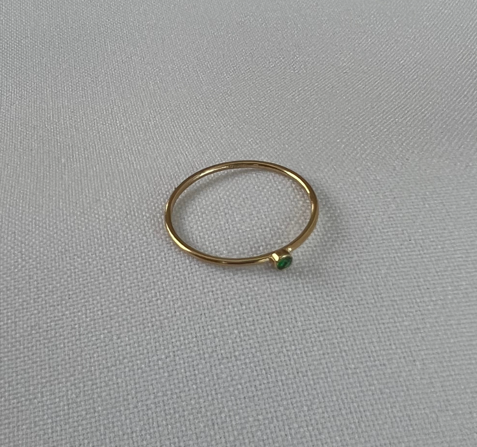 Emerald Stackable Ring