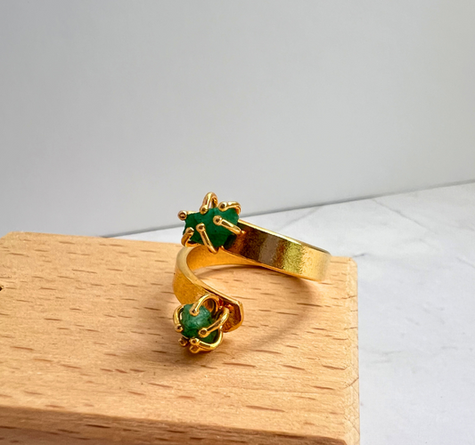 Onda Emerald Ring