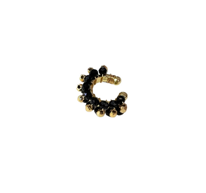 Black Bead Earcuff