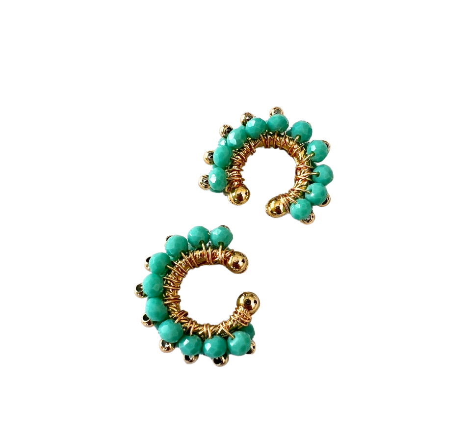 Turquoise Bead Earcuff