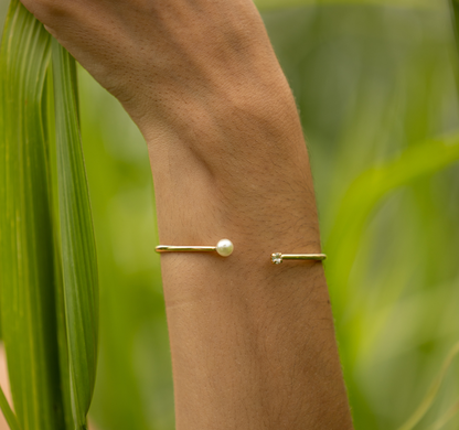 Pearl & Crystal Cuff