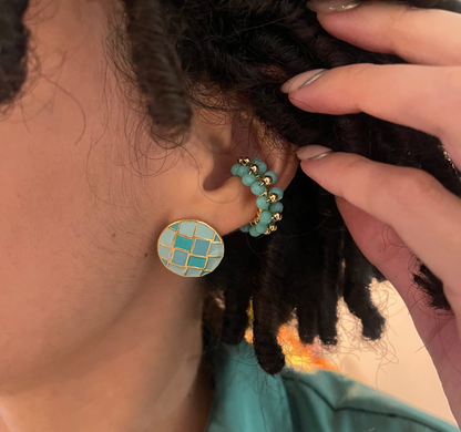 Turquoise Bead Earcuff