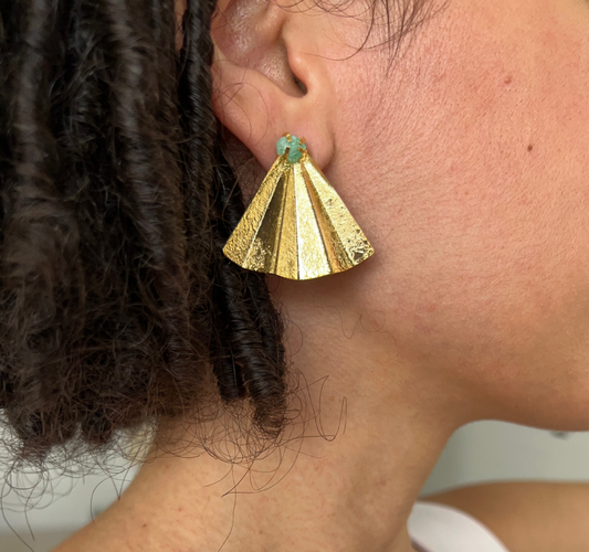 Cleo Emerald Earrings