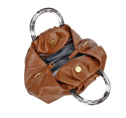 Dumpling Tote- Chestnut