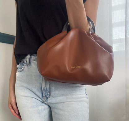 Dumpling Tote- Chestnut